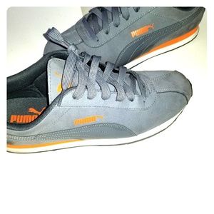 Puma Turin men size 11 gray orange
